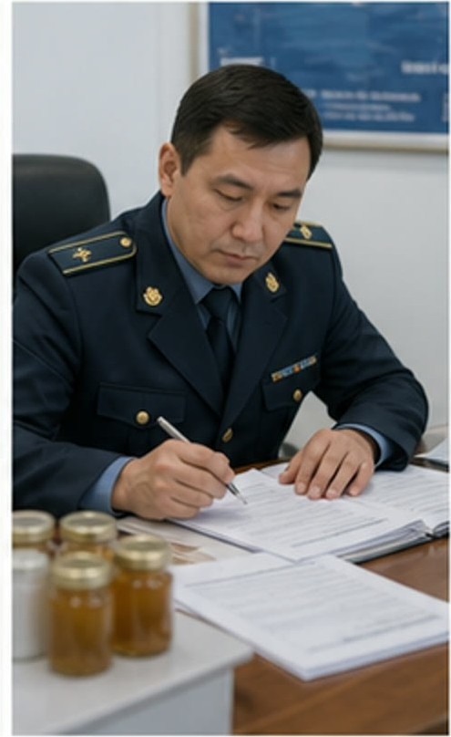 Kazakhstan veterinary control committee inspection
